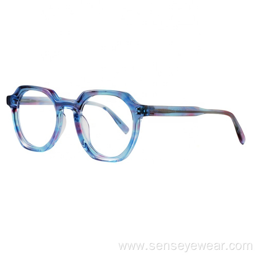 Spectacle Bevel Acetate Frame Optical Glasses Women Monturas